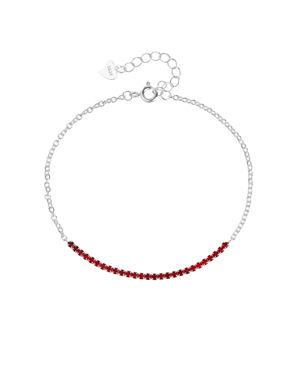 Collar de cruz con circonia blanca 45+5cm en rodizado