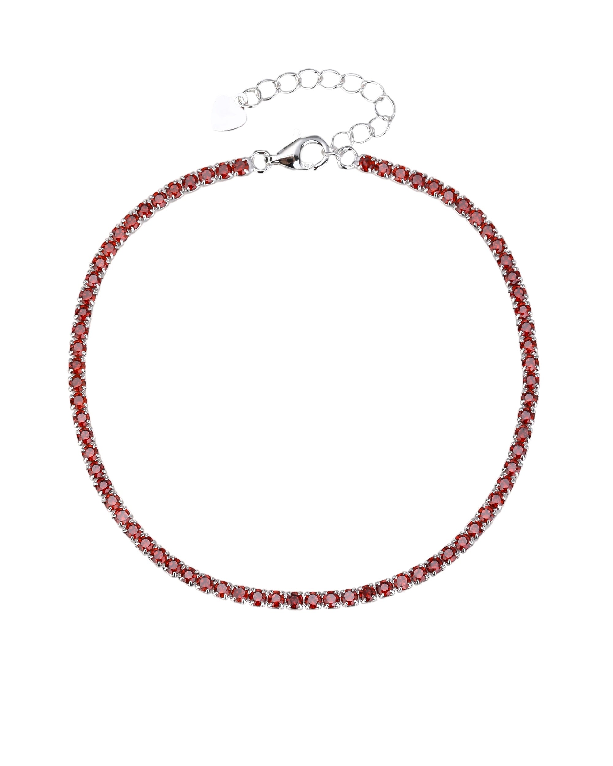Pulsera tenis 1.75mm con circonia de 17+3cm en plateado